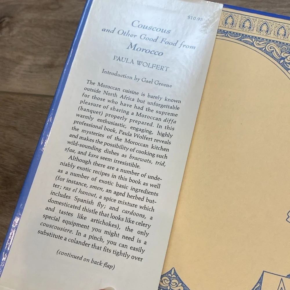 *Signed* 1st Ed/Prt Couscous And‎ Other Good Food From Morocco Cookbook